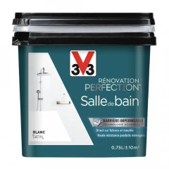 Peinture Salle de Bain V33 Rénovation Perfection Blanc 0,75L