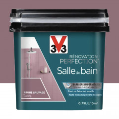 Peinture Salle de Bain V33 Rénovation Perfection Prune sauvage 0,75L