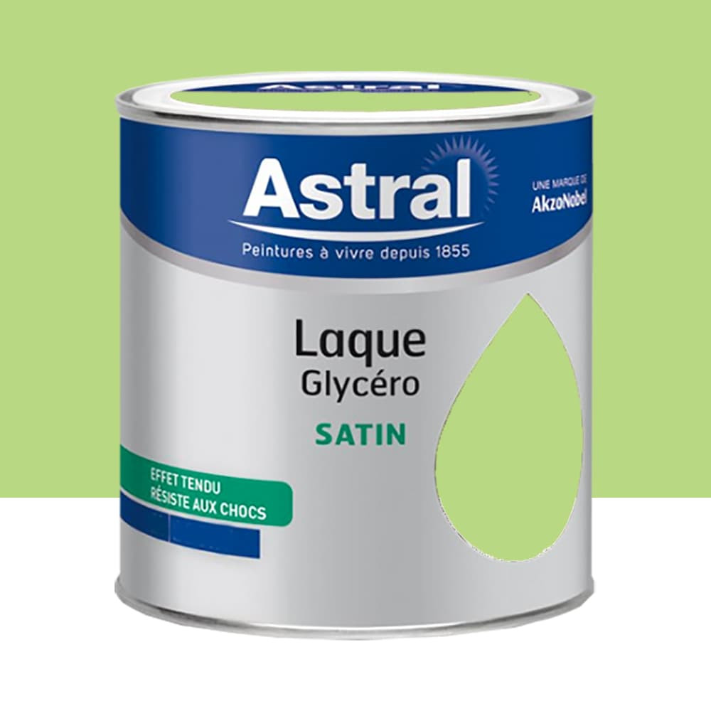 Laque Glycéro Satin ASTRAL Vert Anis 0,5L