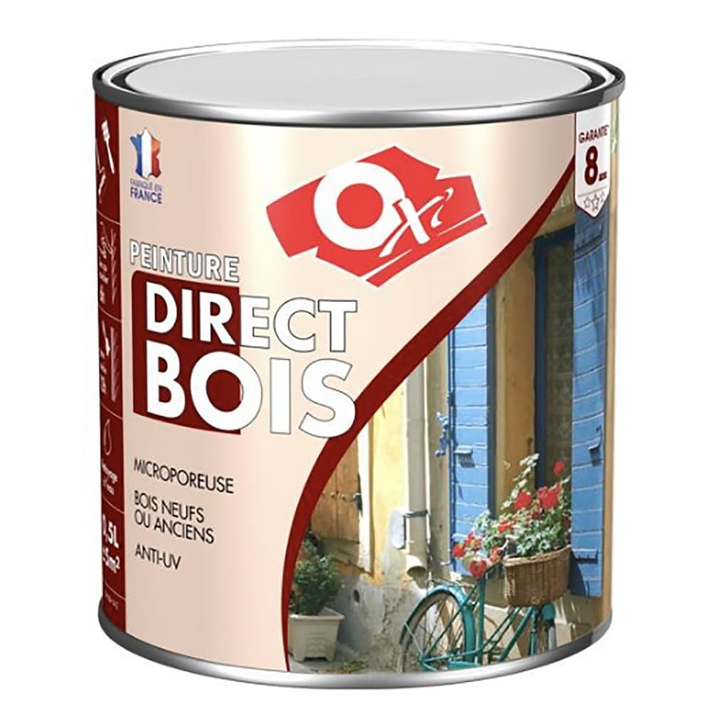 Peinture Direct Bois OXI Blanc Cassé packaging 2 Peinture Direct Bois OXI Blanc Cassé packaging 2