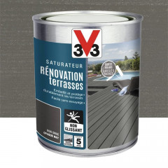 Saturateur V33 Rénovation terrasses Bois grisé 1L