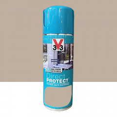 Bombe de peinture Glycéro Multi-matériaux V33 Direct Protect Beige argile aérosol