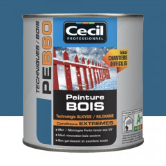 Peinture Bois Cécil Professionnel PEB60 Bleu océan 0,5L