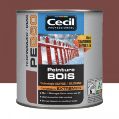 Peinture Bois Cécil Professionnel PEB60 Rouge Pays Basque 0,5L