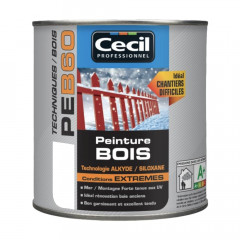 Peinture Bois Cécil Professionnel PEB60 Blanc brillant 0,5L