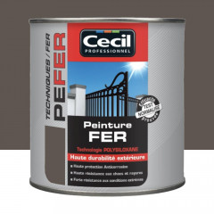 Peinture Fer Cécil Professionnel PE FER Brun foncé - 0,5L