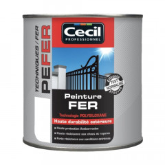 Peinture Fer Cécil Professionnel PE FER Blanc - 0,5L