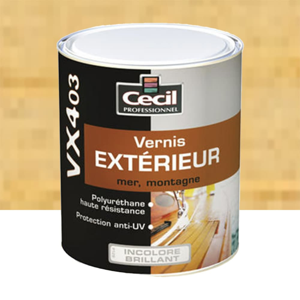 Vernis Bateau CECIL VX403 Incolore Brillant pot