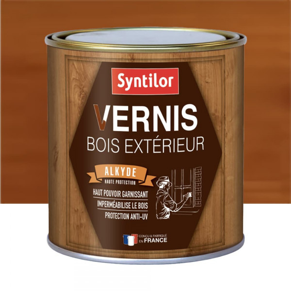 Vernis Alkyde Bois Exterieur SYNTILOR Chêne doré brillant 0.5