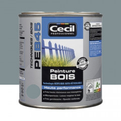 Peinture Bois Cécil Professionnel PEB45 Gris bleuté 0.5L