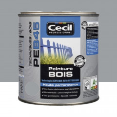 Peinture Bois Cécil Professionnel PEB45 Gris galet RAL 7045 0.5L