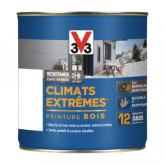 Peinture bois V33 Climats Extrêmes Brillant Blanc - 0,5L