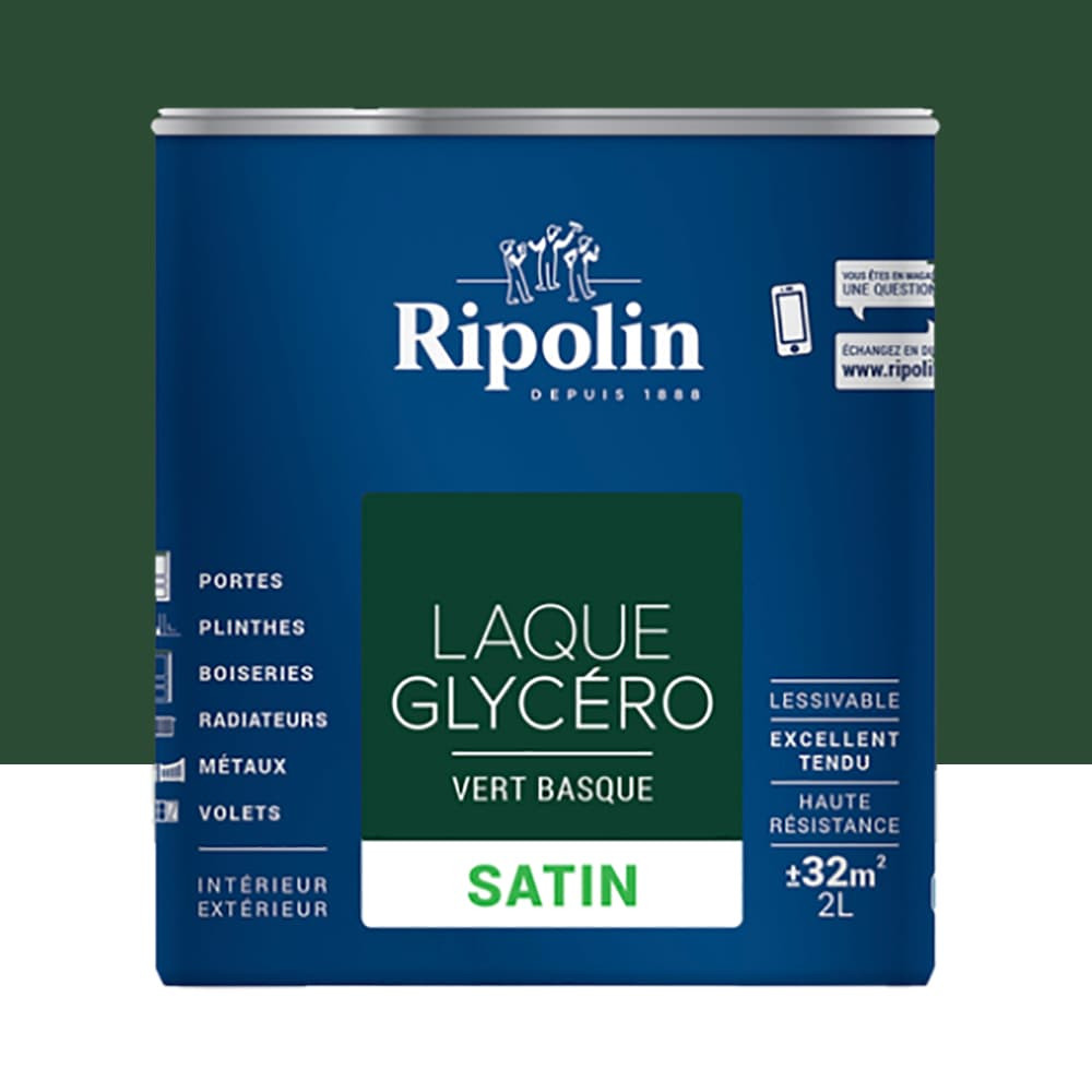 Laque Glycéro Ripolin Satin Vert Basque Ripolin - 2