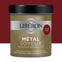 Peinture métallisée Libéron Métal Soyeux Rouge rubis - 0,5L