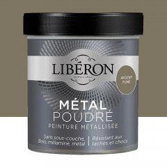 Peinture métallisée Libéron Métal Poudré Argent fumé - 0,5L