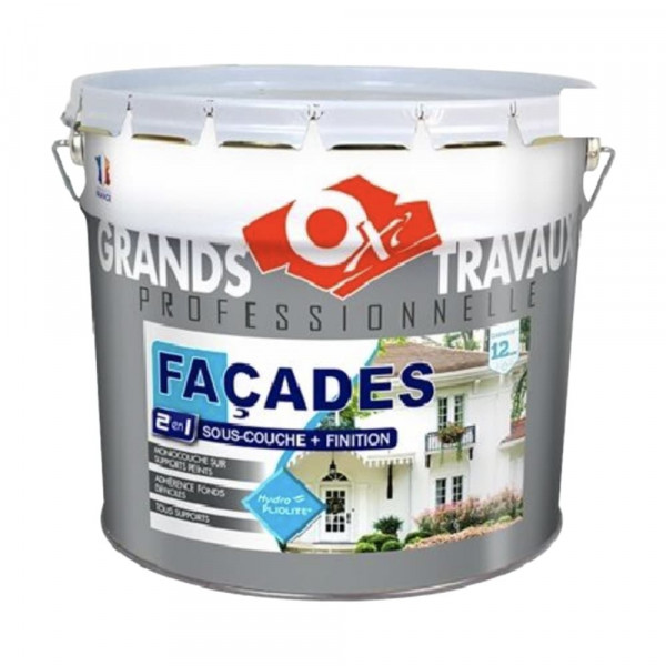 Peinture façade OXI Hydro-pliolite 2 en 1 Blanc ancien packaging