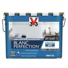 Peinture acrylique V33 Blanc Perfection Mat - 5L