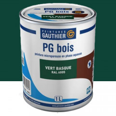 Peinture bois Peintures GAUTHIER PG Bois Vert Basque (ral 6005) - 1L