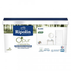 Peinture Murs, Boiseries, Radiateurs RIPOLIN OPur Blanc Satin
