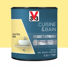 Peinture V33 Cuisine & Bain Resist'Extreme Satin 0.5L