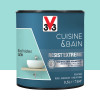 Peinture V33 Cuisine & Bain Resist'Extreme Satin Bleu Fraicheur 0.5L