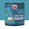 Peinture V33 Cuisine & Bain Resist'Extreme Satin Bleu Atoll 0.5L
