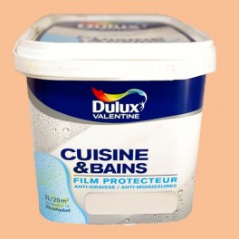 DULUX VALENTINE Peinture Acrylique Cuisine et Salle de Bains Mandarine Satin 2L DULUX VALENTINE Peinture Acrylique Cuisine et Salle de Bains Mandarine Satin 2L