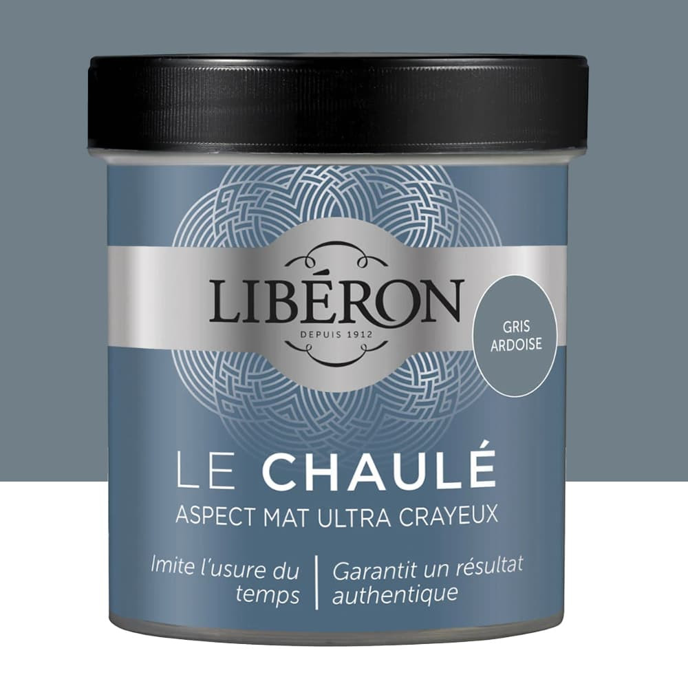 Peinture LIBÉRON Le Chaulé Gris Ardoise - 0,5L Peinture LIBÉRON Le Chaulé Gris Ardoise - 0,5L