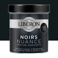 Peinture LIBÉRON Noirs Nuance Black Green brillant - 0,5L