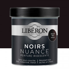Peinture LIBÉRON Noirs Nuance Black Red brillant - 0,5L