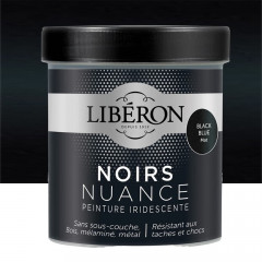 Peinture LIBÉRON Noirs Nuance Black Blue brillant - 0,5L