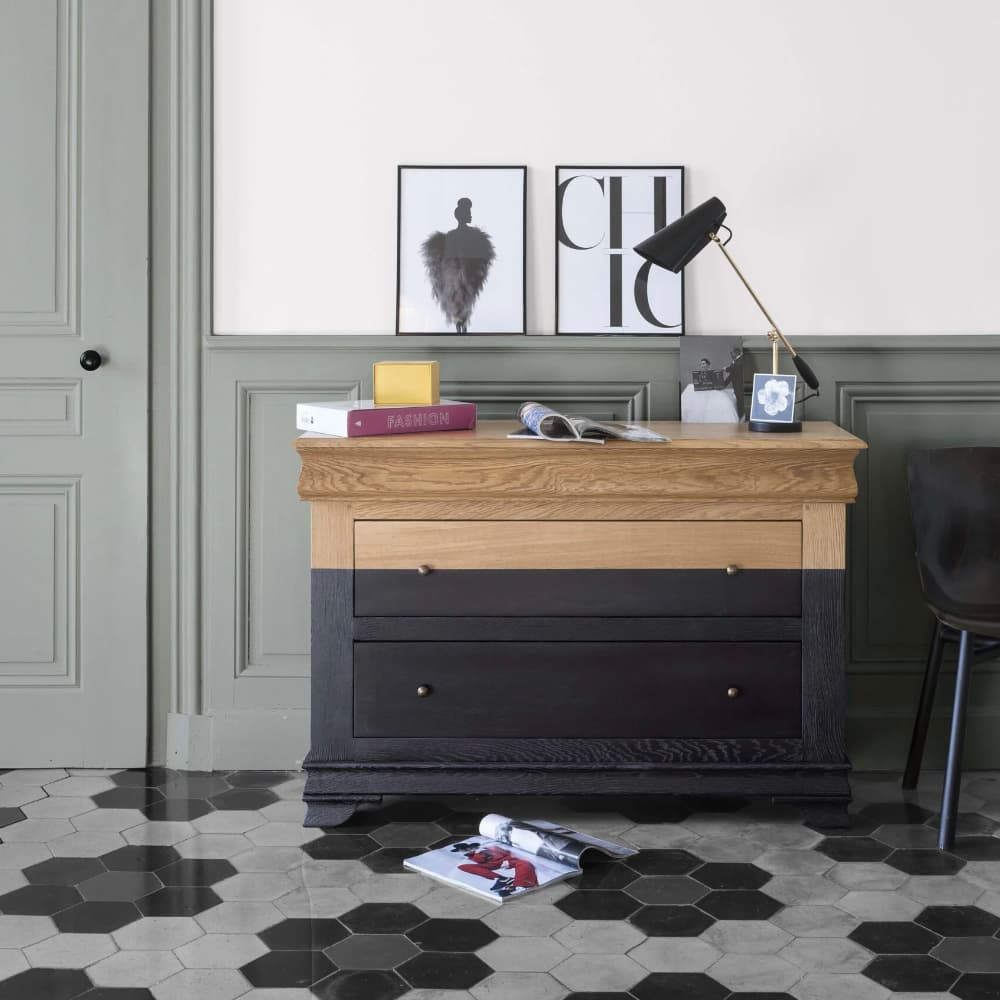 Noir-Peinture meuble bois intérieur à base d'acrylique aspect mat