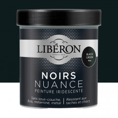Peinture LIBÉRON Noirs Nuance Black Green mat - 0,5L