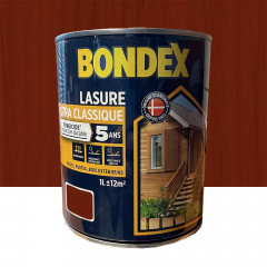 Lasure BONDEX Ultra Classique Fongicide 5 ans Acajou - 1L