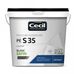 Peinture satinée CÉCIL PE S35 Blanc