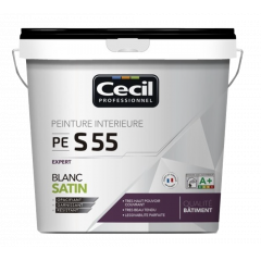 Peinture satinée CÉCIL PE S55 Blanc