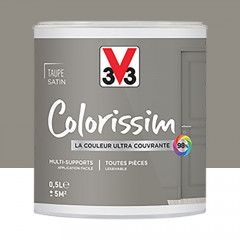 Peinture Multi-supports V33 Colorissim Satin Taupe - 0,5L