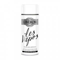 Peinture aérosol LIBÉRON Les Vapos Satin Le Blanc Pur - 400ml