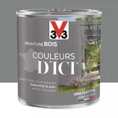 PEINTURE V33 BOIS COULEURS D'ICI ® NOIR OMBRE 125 ML - Mr.Bricolage