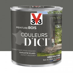 Peinture bois V33 Couleurs d'ICI Gris Feutré - 0,5L