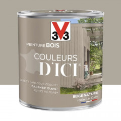 Peinture bois V33 Couleurs d'ICI Beige nature - 0,5L