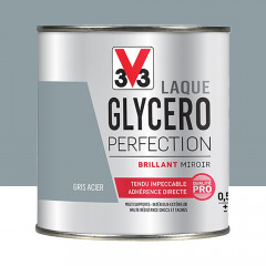 Laque Glycéro Perfection V33 Brillant Gris acier - 0,5L