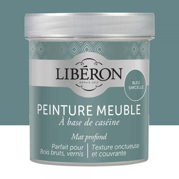 Peinture meuble à base de Caséine LIBERON Bleu Sarcelle - 0,5L