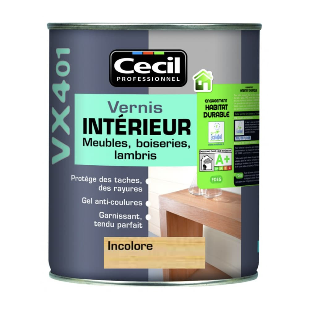 Vernis Intérieur CECIL VX401 Incolore - 1L