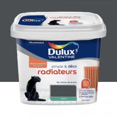 Peinture Radiateurs Dulux Valentine Simple & Déco Poivre - 0,5L