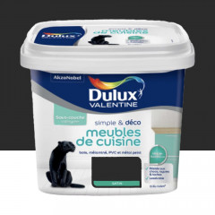 Peinture Meubles de cuisine Dulux Valentine Simple & Déco Noir - 0,5L