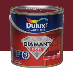Peinture bois DULUX VALENTINE Diamant Brillant Rouge Basque - 2L