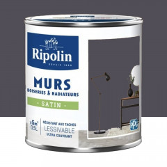 Peinture Murs, Boiseries, Radiateurs RIPOLIN Satin Violet duc - 0,5L