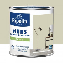 Peinture Murs, Boiseries, Radiateurs RIPOLIN Satin Vert laurier - 0,5L
