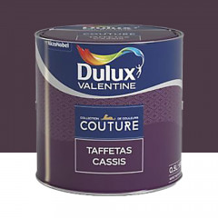 Peinture acrylique Dulux Valentine Couture Taffetas cassis - 0,5L